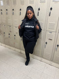 Black Hoodie with White Writing